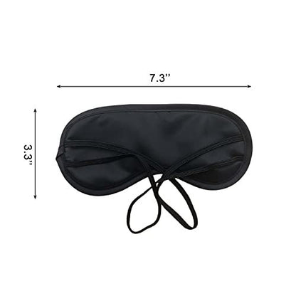 Medsuo 3er-Pack Bequeme Schlafmasken – Leichte Augenmaske für Reisen, Schlaf und Partys (Schwarz)