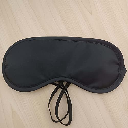 Medsuo 3er-Pack Bequeme Schlafmasken – Leichte Augenmaske für Reisen, Schlaf und Partys (Schwarz)