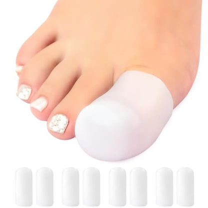 Niupiour Silikon-Großzehenprotektoren für Damen und Herren, 14-teiliges Gel-Zehenkappen-Set für fehlende oder eingewachsene Zehennägel, Zehenschoner für Schuhe, schützt vor Reibung und Druckstellen
