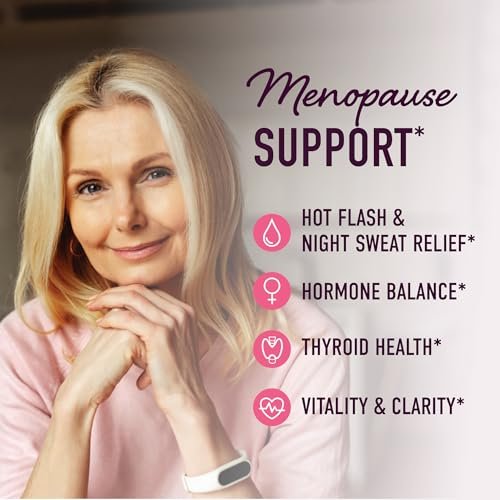 SMNutrition Menopause Support Gummis – Hormonbalance, Hitzewallungen, Nachtschweiß, Stimmungsschwankungen & Blähungen – mit Phytoöstrogen Soja, Vitamin D3, PABA, Biotin – Vegetarisch, Glutenfrei – 60 Stück