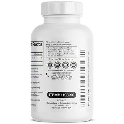 Bronson Johanniskraut 700 mg pro Portion Hypericum Perforatum Unterstützt eine positive Stimmung - Non-GMO, 90 Kapseln
