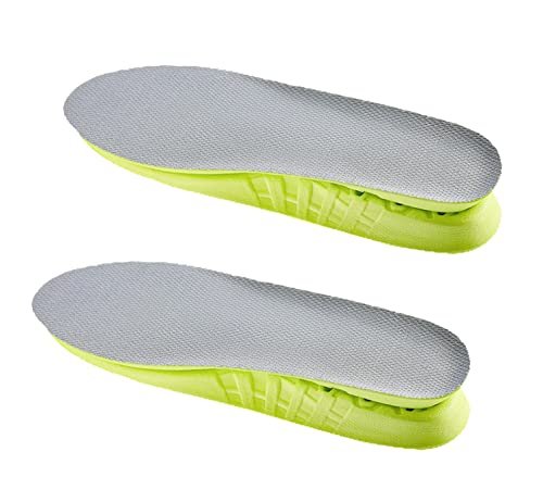 2 Paar Waben-Einlegesohlen mit Stoßdämpfung – Atmungsaktive Sneaker-Einlagen für Damen und Kinder (Kinder 3-4,5 / Damen 4-6,5)