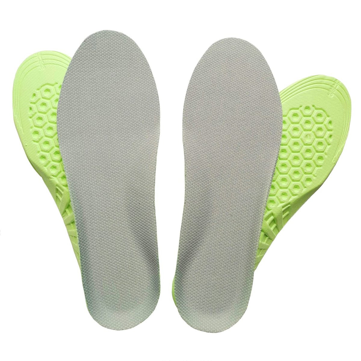 2 Paar Waben-Einlegesohlen mit Stoßdämpfung – Atmungsaktive Sneaker-Einlagen für Damen und Kinder (Kinder 3-4,5 / Damen 4-6,5)