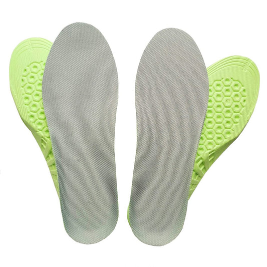 2 Paar Waben-Einlegesohlen mit Stoßdämpfung – Atmungsaktive Sneaker-Einlagen für Damen und Kinder (Kinder 3-4,5 / Damen 4-6,5)
