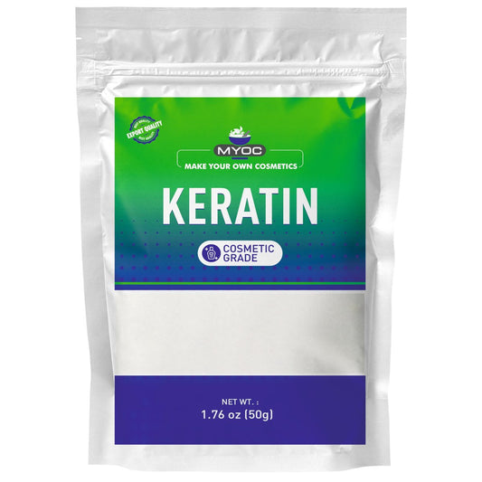 MYOC Keratin-Pulver (50 g / 1,76 oz) – Kosmetische Qualität für DIY-Haarmasken, Shampoos, Conditioner & Seren