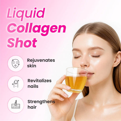CJwellcare Innerb Glowshot Collagen (300 ml, 6 Portionen) - Meeresflüssigkollagen für Frauen, 3.000 mg Kollagenpeptide, Kollagen-Shots für hohe Absorption, Haar-, Haut- & Nagelergänzung