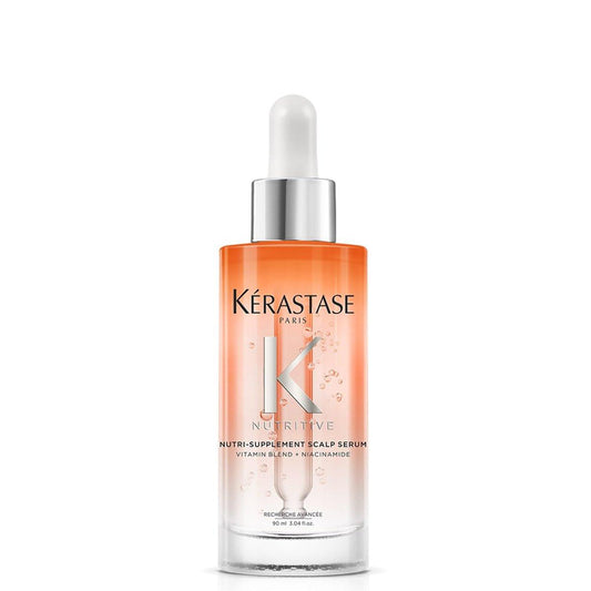 Kérastase Nutritive Hydratisierendes Scalp Serum für trockenes Haar – mit Niacinamid und Vitaminen, feuchtigkeitsspendend und revitalisierend, schnell einziehend und nicht fettend, 90 ml