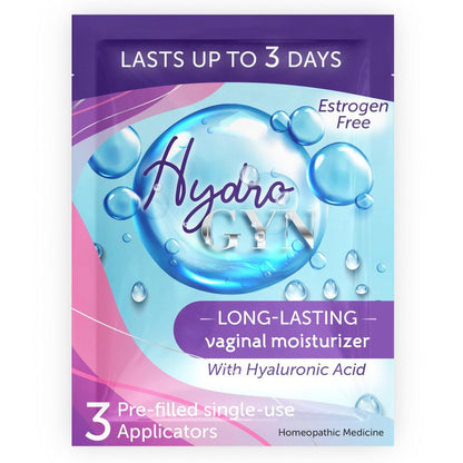 Hydro GYN Vaginalfeuchtigkeitscreme | Lang anhaltend bei vaginaler Trockenheit & Reizung | Hyaluronsäure & Vitamin E | Hormonfreie Intimpflege | Prä- und postmenopausal | 3 Fertigapplikatoren