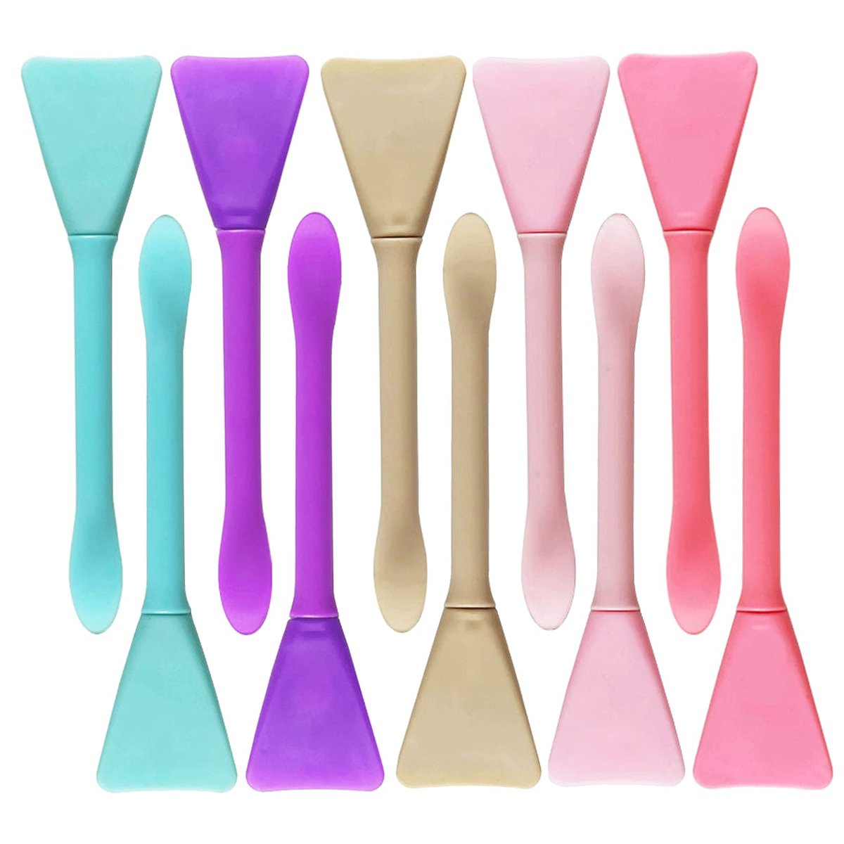 10er-Pack Silikon-Gesichtsmaskenpinsel, Make-up-Spatel, Gesichtsmasken-Applikator, Hautpflege-Spatel, DIY-Werkzeug für Gesichtsbehandlungen