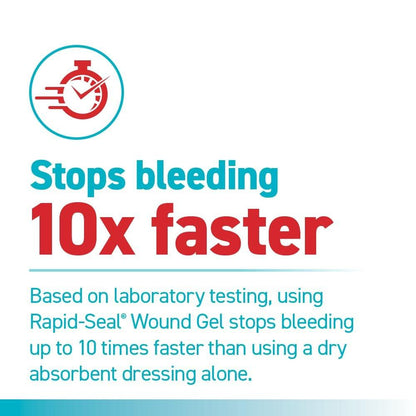 Rapid Seal 15-teiliges Hämostatisches Erste-Hilfe-Wundversorgungsset | Stoppt Blutungen in Sekunden | Schnelle effektive Blutstillung | für Blutgerinnung, Trauma-Kit, Überlebensausrüstung und -zubehör