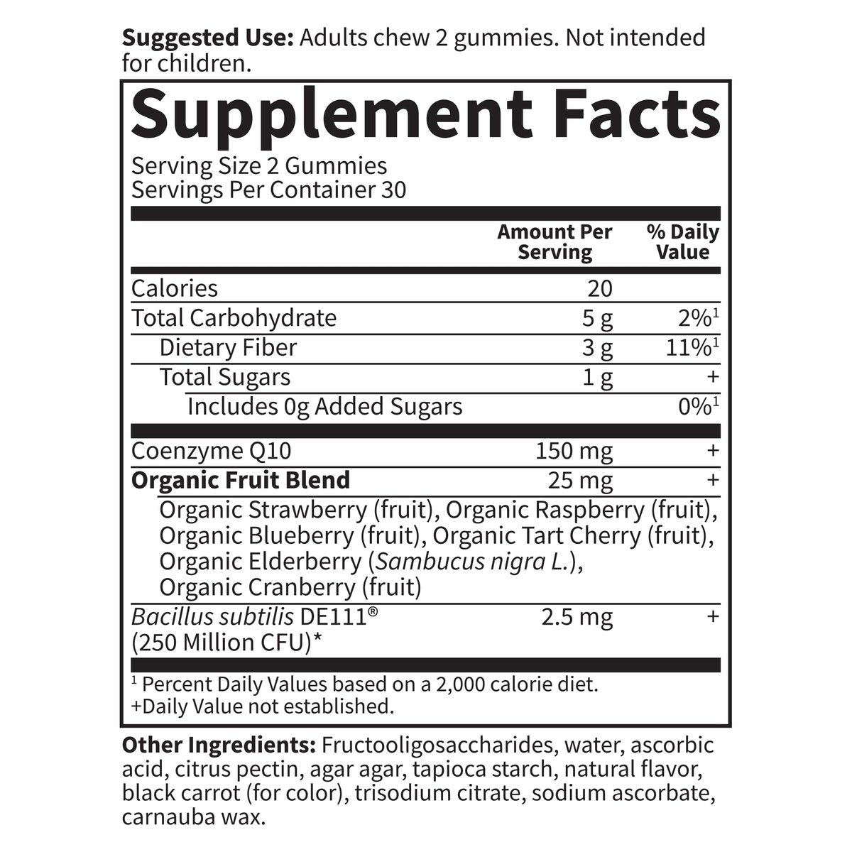 Garden of Life Vitamin Code CoQ10 Gummies – Herzgesundheit & Zelluläre Energie mit Präbiotika und Probiotika, ohne Zuckerzusatz, glutenfrei, nicht-GVO, Erdbeergeschmack, 60 Gummis