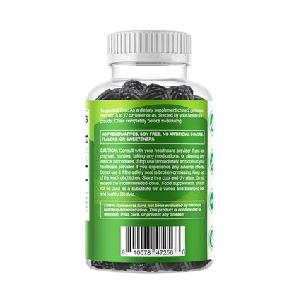 Vitamatic Moringa Gummis – Zuckerfreies botanisches Extrakt – Grünes Superfood – Vegan, Pektin-basiert, Non-GMO – 60 Stück