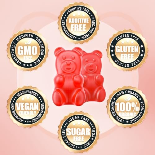 softbear Kalium-Gummibärchen für Erwachsene, Hochdosiertes Magnesium-Kalium-Präparat mit Vitamin B6 gegen Wadenkrämpfe & Muskelgesundheit, Zuckerfrei, Erdbeer-Geschmack, 60 Gummibärchen