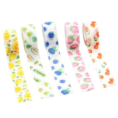 6 Rollen Selbstklebender Verband, Tattoo-Grip-Band, elastischer Klebeverband für Sport, Finger und Handgelenk