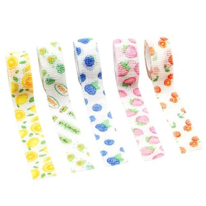 6 Rollen Selbstklebender Verband, Tattoo-Grip-Band, elastischer Klebeverband für Sport, Finger und Handgelenk