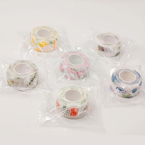 6 Rollen Selbstklebender Verband, Tattoo-Grip-Band, elastischer Klebeverband für Sport, Finger und Handgelenk