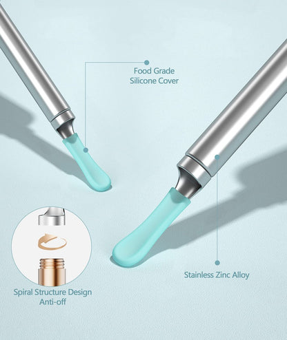 Bebird Ersatzaufsätze für R1 Ohrkamera, 8 Stück wasserdichte Silikon-Ohrlöffel für nasse/trockene Ohrenreinigung, Original BEBIRD Ohrreiniger-Aufsätze Set für W3/R3/T15/X3/X17 PRO/D3Pro/T5 (Spiralstruktur)
