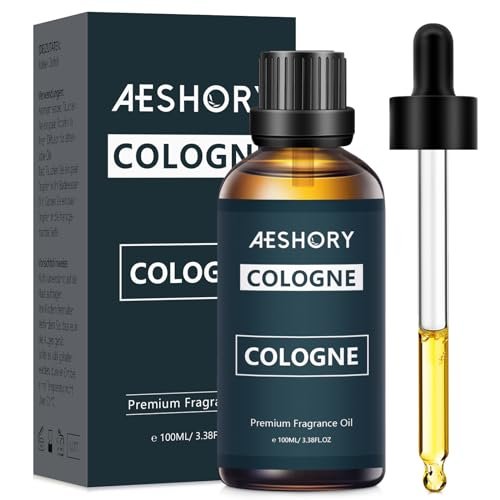 Aeshory Cologne Duftöl 100 ml – Aromatherapie Ätherisches Öl für Diffuser, Massage, Seifen- und Kerzenherstellung – 3,38 Fl Oz