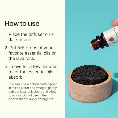 Plant Therapy Lavastein-Passivdiffuser für ätherische Öle – Dekoration für Zuhause, Büro oder Auto
