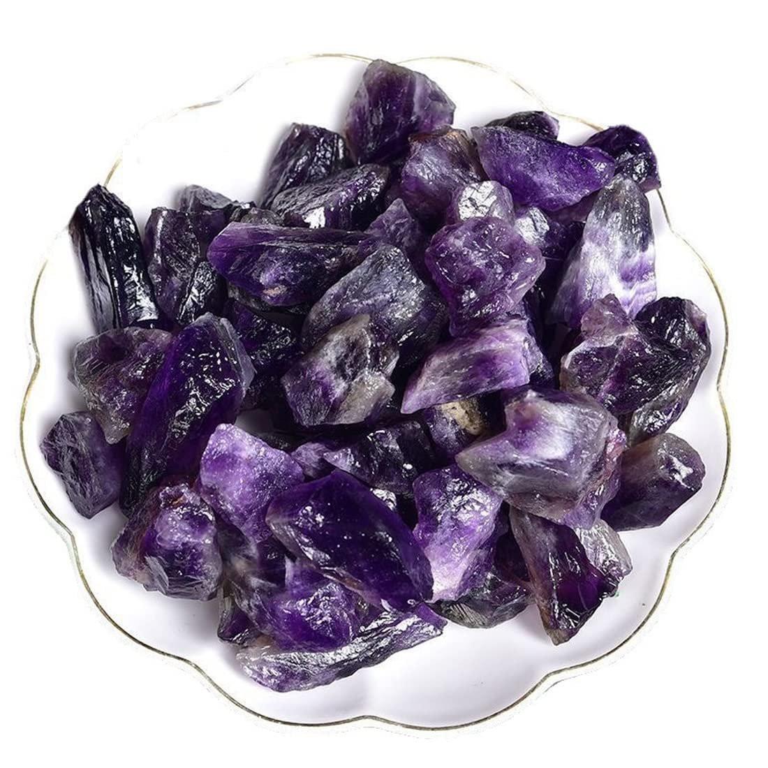 Große rohe Amethystkristalle 1,25-2,0 Zoll – natürliche Heilsteine zum Trommeln, Schleifen, Dekorieren, Wickeln, Wicca & Reiki