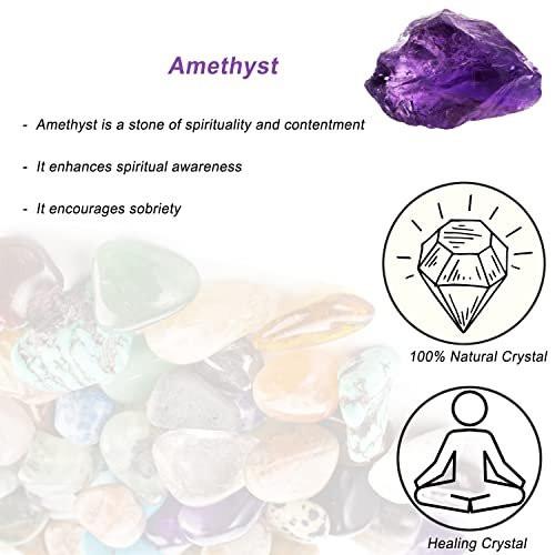 Große rohe Amethystkristalle 1,25-2,0 Zoll – natürliche Heilsteine zum Trommeln, Schleifen, Dekorieren, Wickeln, Wicca & Reiki