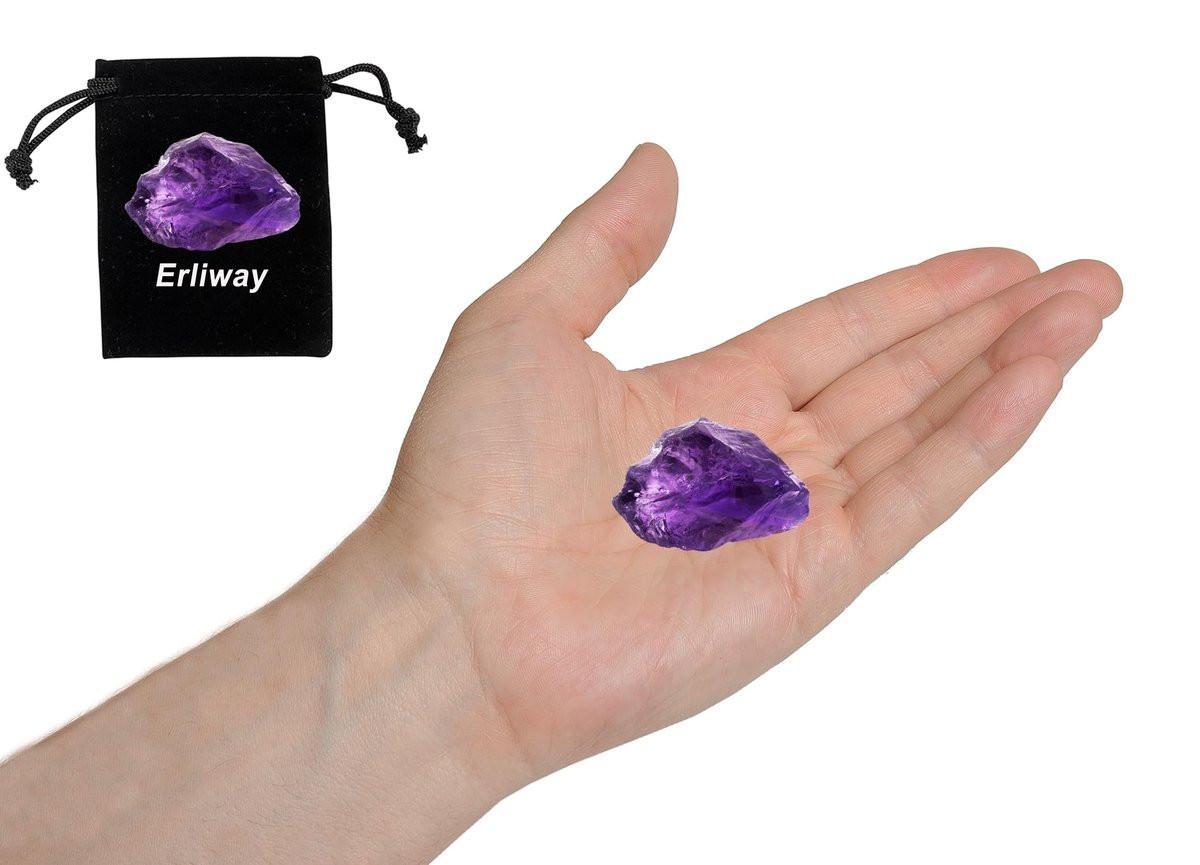 Große rohe Amethystkristalle 1,25-2,0 Zoll – natürliche Heilsteine zum Trommeln, Schleifen, Dekorieren, Wickeln, Wicca & Reiki