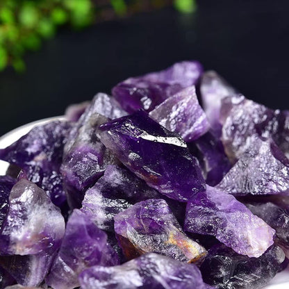 Große rohe Amethystkristalle 1,25-2,0 Zoll – natürliche Heilsteine zum Trommeln, Schleifen, Dekorieren, Wickeln, Wicca & Reiki