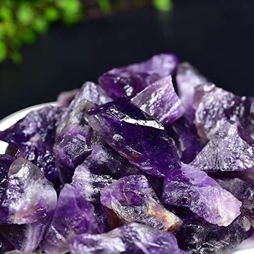 Große rohe Amethystkristalle 1,25-2,0 Zoll – natürliche Heilsteine zum Trommeln, Schleifen, Dekorieren, Wickeln, Wicca & Reiki