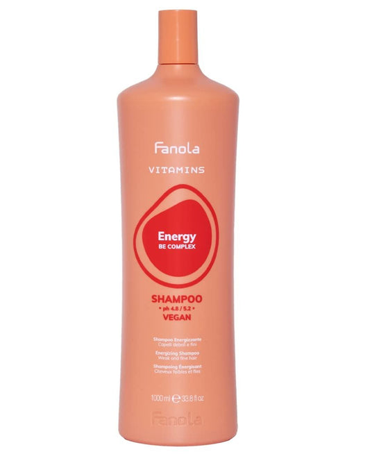 Fanola Energy Energizing Shampoo 33,8 Fl Oz – Kräftigendes Shampoo für mehr Haarwachstum