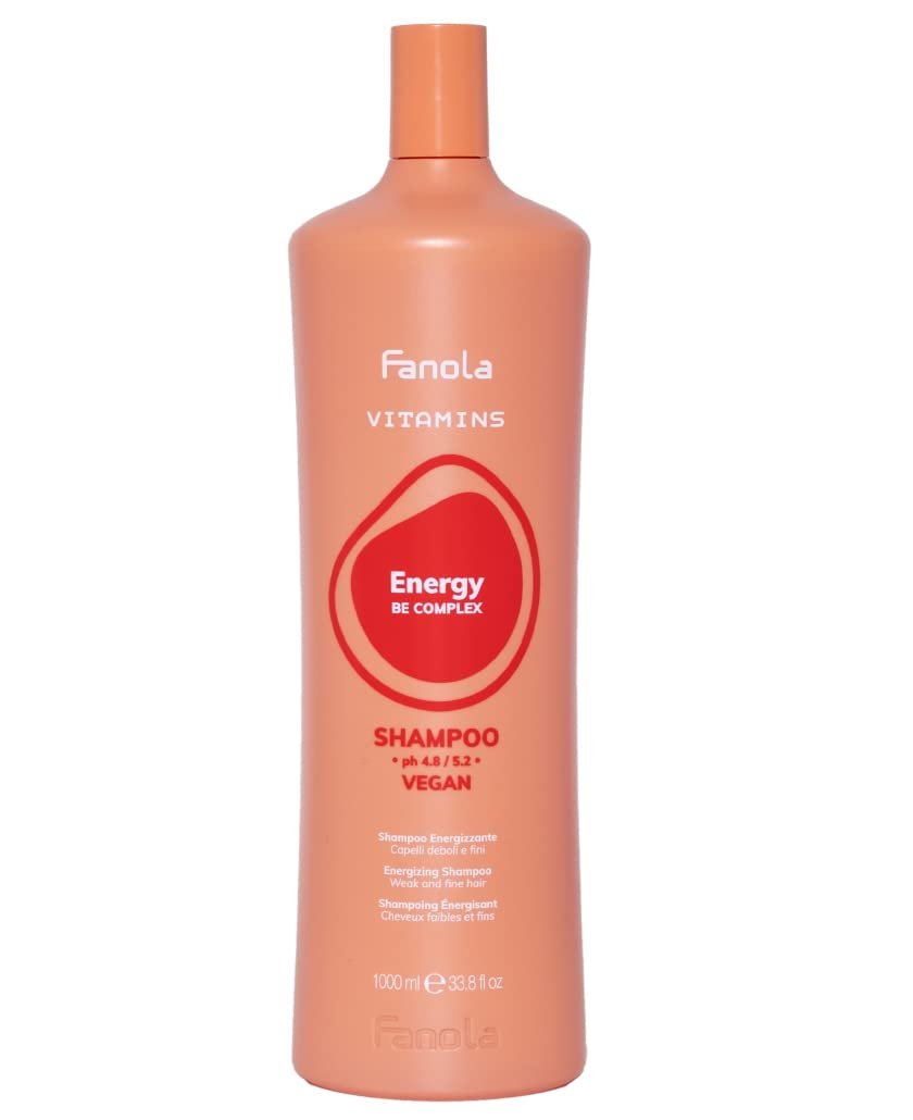 Fanola Energy Energizing Shampoo 33,8 Fl Oz – Kräftigendes Shampoo für mehr Haarwachstum