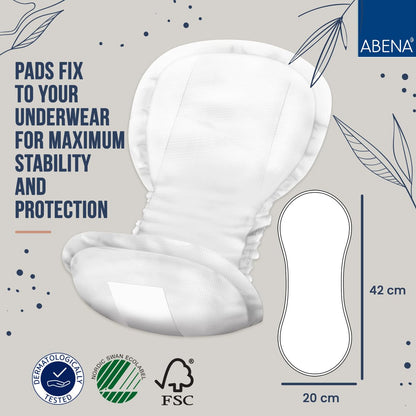 Abena Premium Wochenbett-Einlagen für die Zeit nach der Geburt, saugstark, weich, diskret – 15 Stück