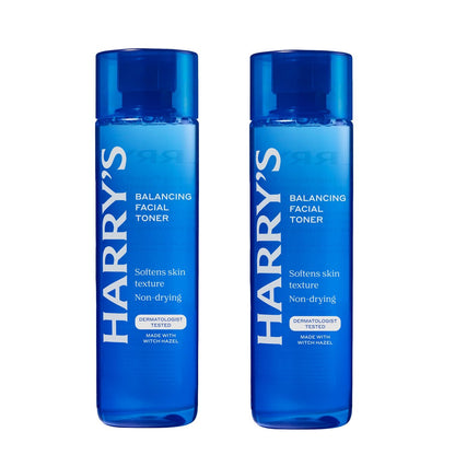 Harry’s Erfrischendes Feuchtigkeitsspendendes Gesichtswasser – Hautpflege-Toner für erfrischte, saubere, hydratisierte Haut, 2 x 250 ml