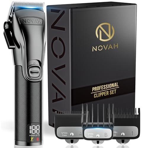 Novah Professional Haarschneider für Männer – Kabelloser Barber Haarschneider, Elektrischer Haarschneider für Herren, Profi Haarset mit Fade-Funktion, Maquina de Cortar Cabello