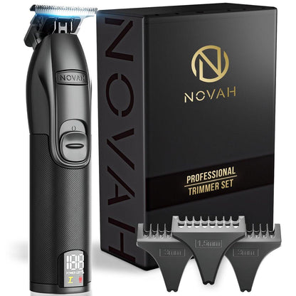 NOVAH Grooming Professioneller Haartrimmer für Herren, Barber Trimmer Kabellos T-Trimmer für Friseure