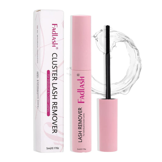 FADLASH Cluster Lash Glue Remover 5 ml – Sanfter Wimpernkleber-Entferner für Cluster Wimpern, pflegendes Öl, selbst anwendbar