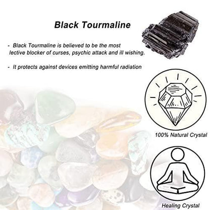 Schwarze Turmalin Rohkristalle, Große 1,25-2,0 Zoll Heilsteine, Natürliche Rohsteine, Kristalle zum Trommeln, Cabochonschleifen, Brunnensteine, Dekoration, Polieren, Drahtwickeln, Wicca und Reiki