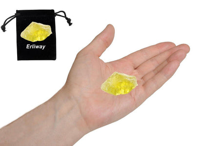 Citrine Rohkristalle, Groß 1,25-2,0" Heilsteine Natürliche Rohsteine Kristall zum Trommeln, Cabochonieren, Brunnensteine, Dekoration, Polieren, Drahtwickeln, Wicca & Reiki