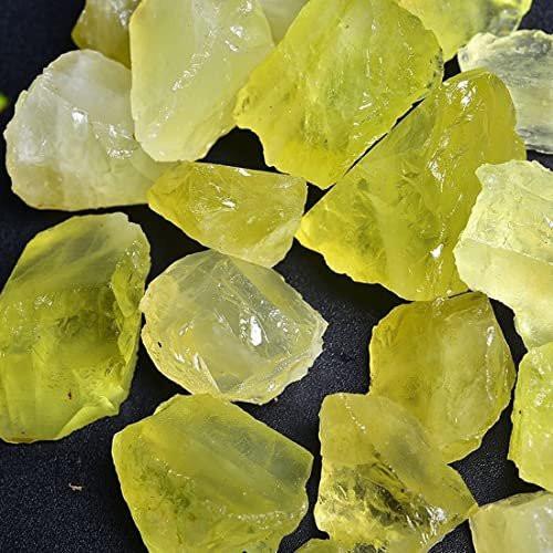 Citrine Rohkristalle, Groß 1,25-2,0" Heilsteine Natürliche Rohsteine Kristall zum Trommeln, Cabochonieren, Brunnensteine, Dekoration, Polieren, Drahtwickeln, Wicca & Reiki