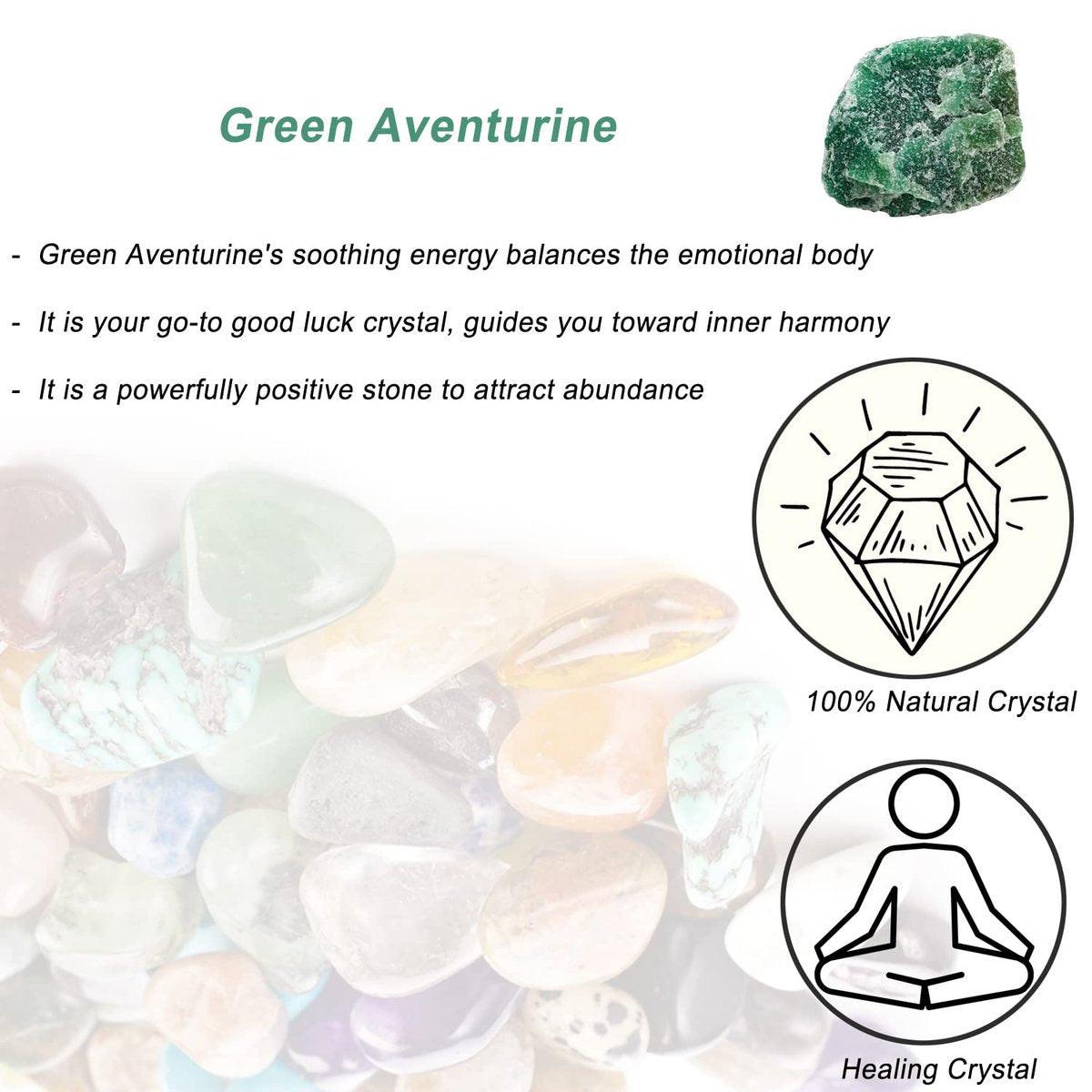 Grüner Aventurin Rohkristalle, Große 1,25-2,0 Zoll Heilsteine, Natürliche Rohsteine zum Trommeln, Cabochonschleifen, Brunnensteine, Dekoration, Polieren, Drahtwickeln, Wicca & Reiki