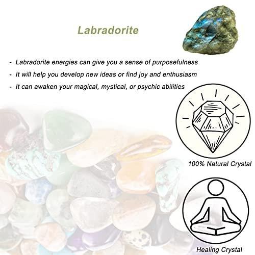 Labradorit Rohkristalle, Große 1,25-2,0" Heilsteine, Natürliche Rohsteine zum Trommeln, Cabochonschleifen, Brunnensteine, Dekoration, Polieren, Drahtwickeln, Wicca & Reiki