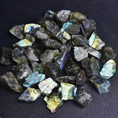 Labradorit Rohkristalle, Große 1,25-2,0" Heilsteine, Natürliche Rohsteine zum Trommeln, Cabochonschleifen, Brunnensteine, Dekoration, Polieren, Drahtwickeln, Wicca & Reiki