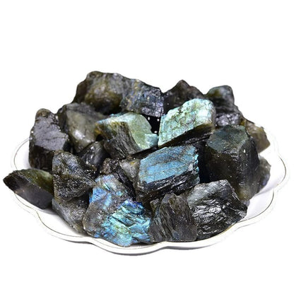 Labradorit Rohkristalle, Große 1,25-2,0" Heilsteine, Natürliche Rohsteine zum Trommeln, Cabochonschleifen, Brunnensteine, Dekoration, Polieren, Drahtwickeln, Wicca & Reiki