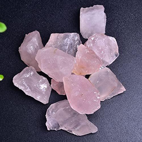 Rosenquarz Rohkristalle, Große 1,25-2,0 Zoll Heilsteine, Natürliche Rohsteine zum Trommeln, Cabochonschleifen, Brunnensteine, Dekoration, Polieren, Drahtwickeln, Wicca & Reiki