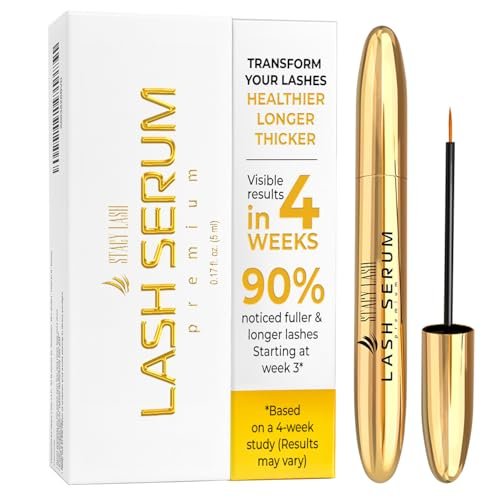 Stacy Lash Wachstumsserum (0,17 fl.oz / 5 ml) | Augenbrauen- und Wimpernserum für natürliche Wimpern & Brauen