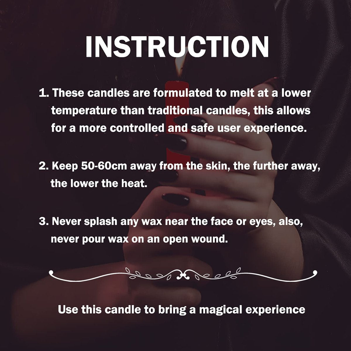 WEIHAI Niedrigtemperatur-Kerzen für Wax Play, Romantische Tropfkerzen für Valentinstag, Paare, Hochzeiten, Wohnkultur - 2er-Pack, Schwarz und Rot