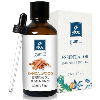 GM Gumili Sandelholz Ätherisches Öl – 30 ml | Duftöl für Diffuser, Parfüm, Haut & Haare