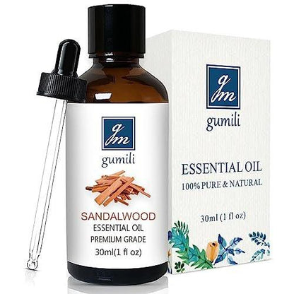 GM Gumili Sandelholz Ätherisches Öl – 30 ml | Duftöl für Diffuser, Parfüm, Haut & Haare