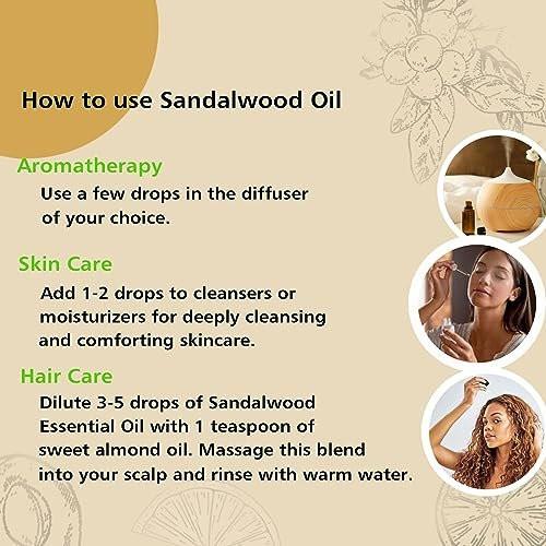 GM Gumili Sandelholz Ätherisches Öl – 30 ml | Duftöl für Diffuser, Parfüm, Haut & Haare