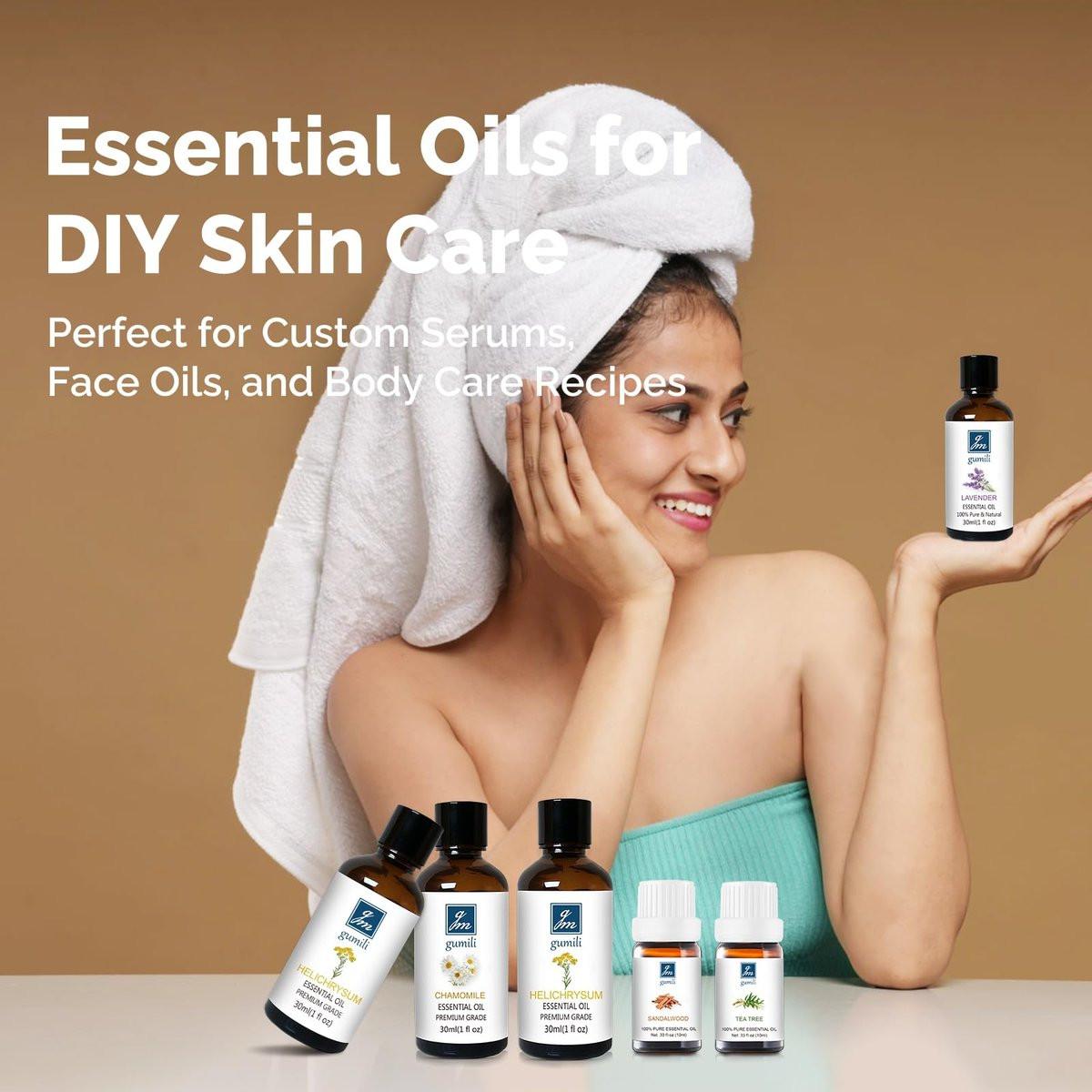 GM Gumili Teebaumöl 100% rein – 30 ml für Haut, Haare, Nägel, Gesicht, Körper und Fußbad