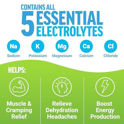 Force Factor Liquid Labs Elektrolyt-Pulver Beutel – Zitrone-Limette – Hydrationsbeutel für Elektrolytwasser mit 5 essentiellen Elektrolyten, Vitaminen, Mineralien und Antioxidantien, 20 Sticks